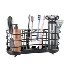 Wall Mount Toothbrush Holder for Shower Stainless Steel Black