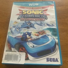 SEGA Sonic & All-Stars Racing Transformed Bonus Ed Wii U Mint Disc