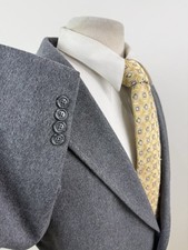 JOS A BANK Men  s Gray Wool Cashmere Sport Coat Blazer Jacket Sz 52 R