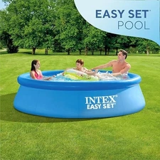 INTEX 28121EH Easy Set Inflatable Swimming Pool Set: 10ft x 30in–