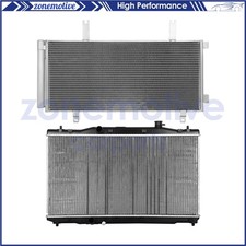 For 2018-2019 Honda Accord Aluminum Radiator & AC Condenser Cooling Kit 13674