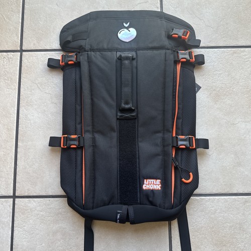 Little Chonk The Maxine One Dog Carrier Backpack Black Orange Pet Travel Bag NWT