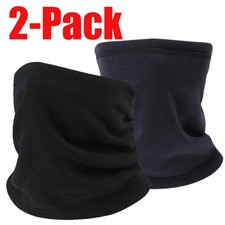 2PACK Neck Gaiter Ski Motorcycle Riding Neck Warm Gaiter Half Face Mask Headwear