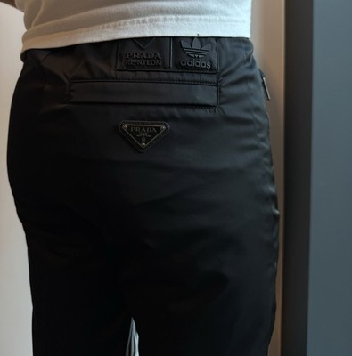 パンツ prada sport double knee nylon pants 00's PRADA SPORT side zip nylon pants ( repair to right knee