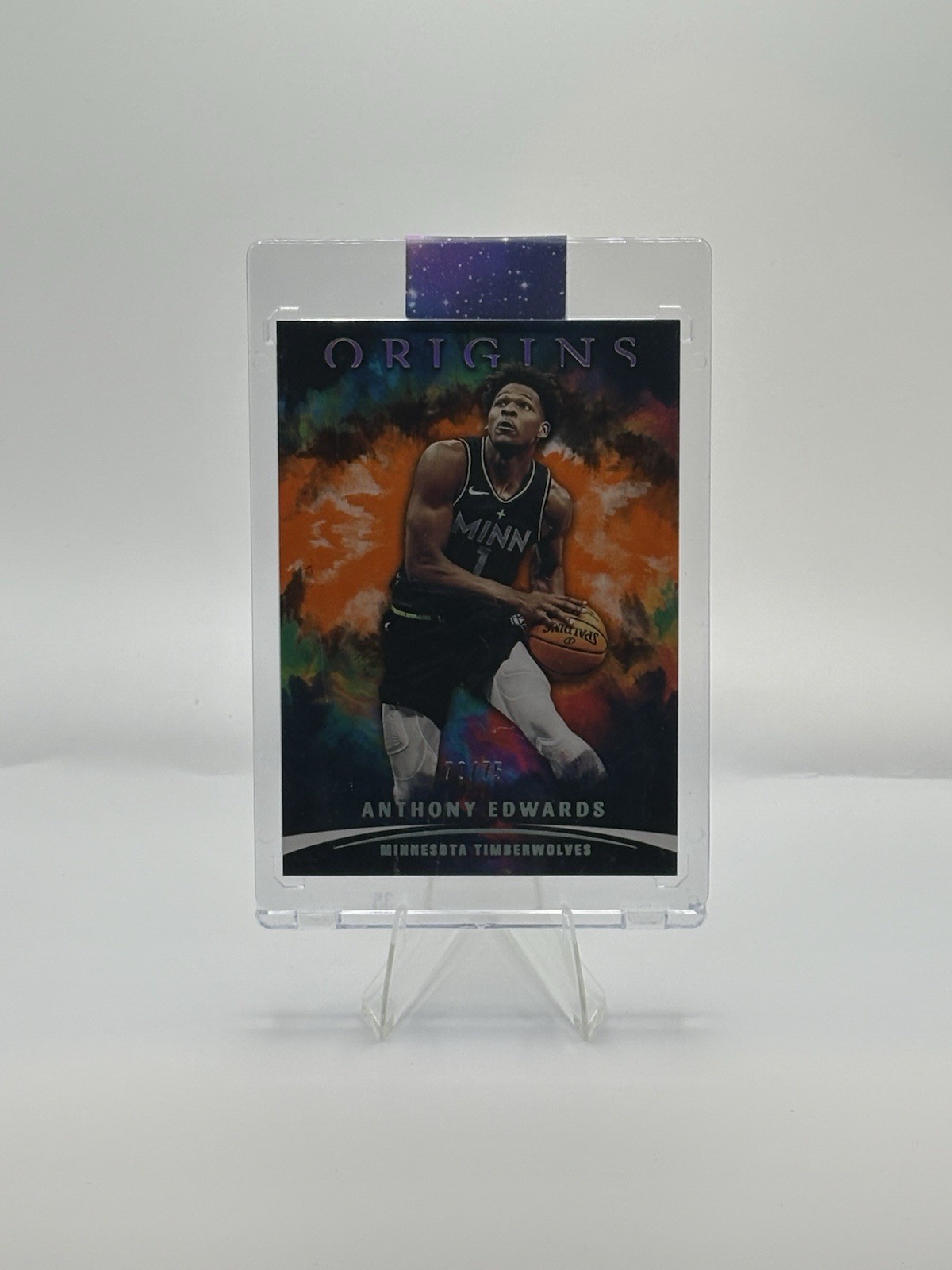 ANTHONY EDWARDS 2021-22 PANINI ORIGINS #16 2ND YEAR ORANGE 70/75 TIMBERWOLVES