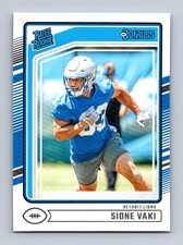 #332 2024 Donruss Rated Rookie BASE Sione Vaki RC Lions