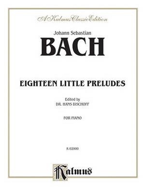 18 Little Preludes Bach (English) Paperback Book