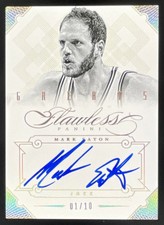 2012-13 Panini Flawless Greats Autographs Gold #24 Mark Eaton Auto /10