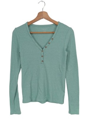 AMERICAN EAGLE OUTFITTERS V-Ausschnitt-Shirt Damen Shirt Gr. DE 36 türkis