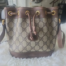 Authentic Vintage Gucci GG Monogram Canvas Le...