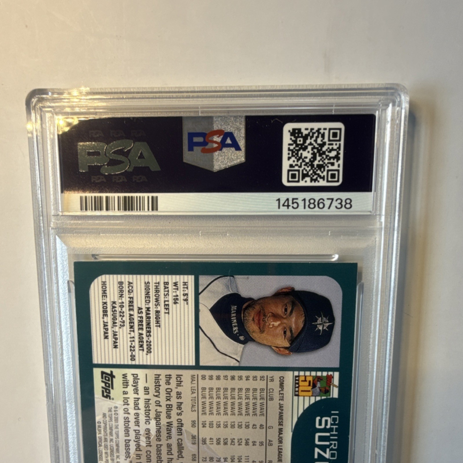 🔥2001 Topps Ichiro Suzuki Rookie #726 PSA 7 Seattle Mariners MLB Baseball🔥 view 5