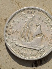 1959 British Caribbean Territories Ten Cent 10c