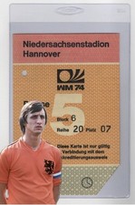 Johan Cruyff FIFA World Cup Debut for Netherlands Rare Press Ticket