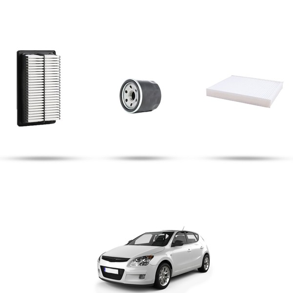 Hoffcar Wartungsset - 3 Filter FüR Hyundai I30 2.0 16V 105KW Ab 2007-image