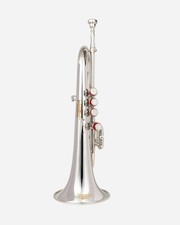 CHRISTMAS SALE SILVER 4 VALVE Bb/F FLUGEL HORN WITH FREE CASE MOUTHPIECE,,