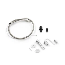 5657 Stainless Adjustable Steel Braided Throttle Cable Kit. 36" in ... Fast Ship