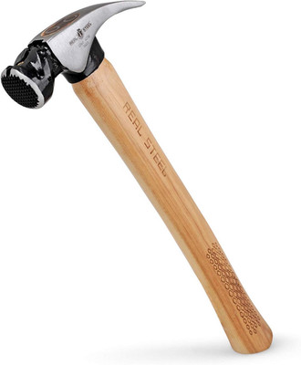 22 Oz Hickory Magnetic Head Milled Face Framing Hammer with Rip Claw 0403