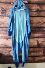 Disney Stitch Hooded One Piece Sleepwear Pajamas Size XL Costume Cosplay