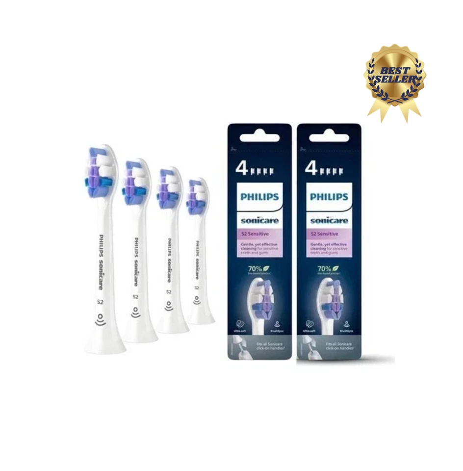 8X Bürstenköpfe Philips Sonicare S2 Sensitive original Germany C3 W2 C1 HX6054-