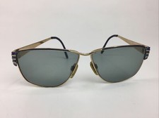 Funky 80's gold and purple marbled metal glasses frames - Italy - 57-11-135