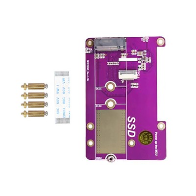 PCIE X1, Gen2 and Gen3 to NVME SSD M.2 SSD Expansion Board For Raspberry Pi 5