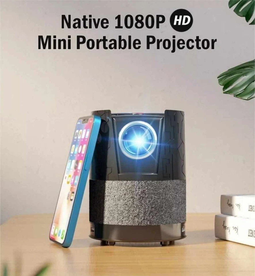 Portable Mini Projector 4K Wireless WiFi Projector for Android iPhone Laptop - Image 3 of 4