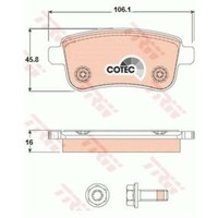 TRW BremsbeläGe GDB1791 BremsklöTze FüR Renault ScéNic III JZ0/1_