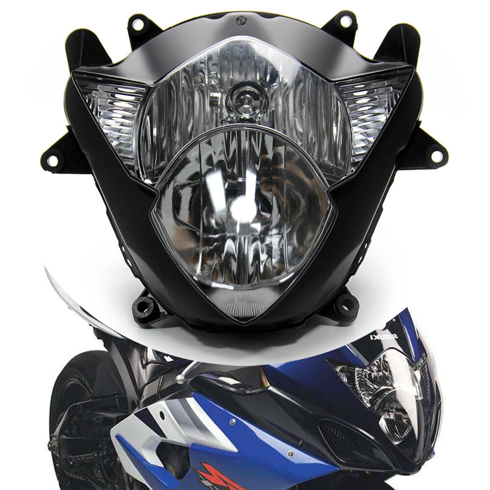 HEAD SHINE DCT 138 × HEAD FX MU S Front Headlight Head Lamp For Suzuki GSXR1000 K5 05-06 GSX650F 08