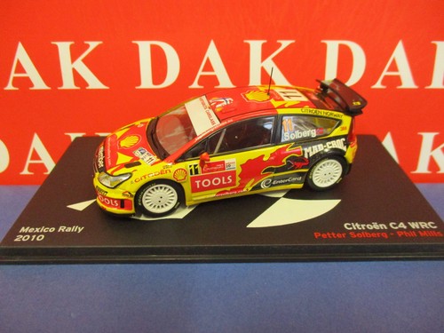 Die cast 1/43 Modellino Auto Citroen C4 WRC Rally Mexico 2010 P. Solberg - Foto 1 di 4
