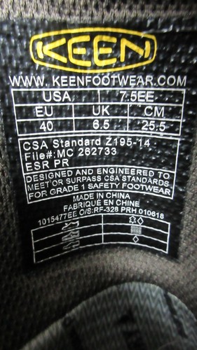 New Men's Keen Tacoma Wellington Pull On Work Boots 7.5 EE Wide / Composite Toe - Picture 9 of 11