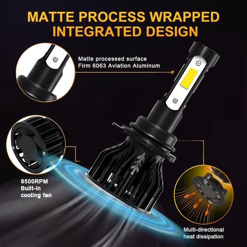For Chevy Colorado 2004-2012 4X LED Headlight Bulbs High Lo beam Combo Kit 6000K - Picture 38 of 120