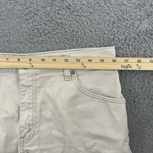 Levi's Shorts Womens 12 MIS Tan Classic Fit Stretch High Rise Casual Outdoor 7” - Picture 8 of 10
