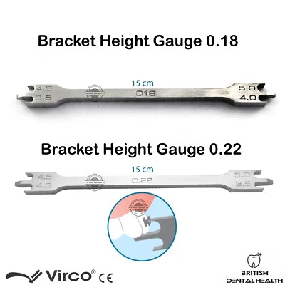 Dentaire Support Positionneur Mesure Hauteur Jauge 15cm Orthodontique 2PCS - Photo 1/4