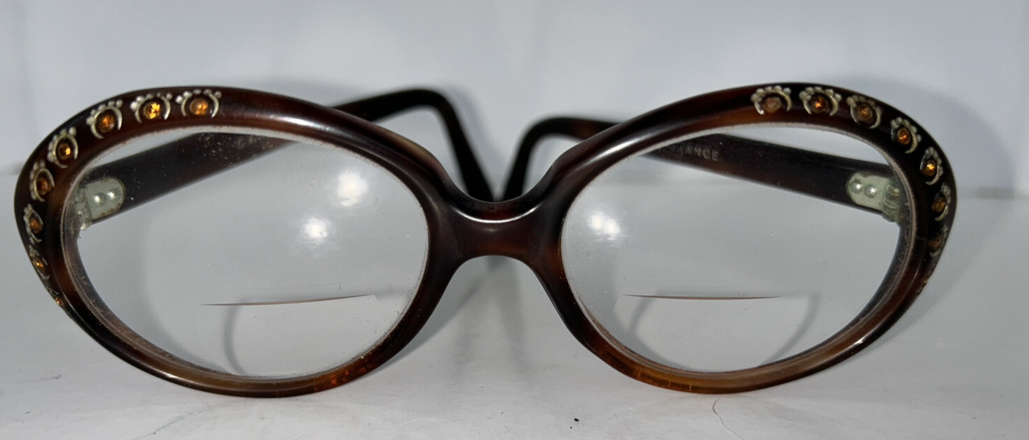Vintage Imperial Eyeglasses Jeweled Made in France Ca… Gem