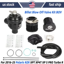 For 16-25 Polaris RZR XPT XP4T XP S PRO Turbo R Billet Blow Off Valve Kit BOV US