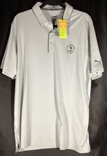 Cobra Puma Golf Pebble Beach Pro-Am Polo Shirt Mens L Gray