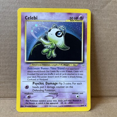Pokémon TCG Celebi Neo Revelation 3/64 Holo Rare | eBay