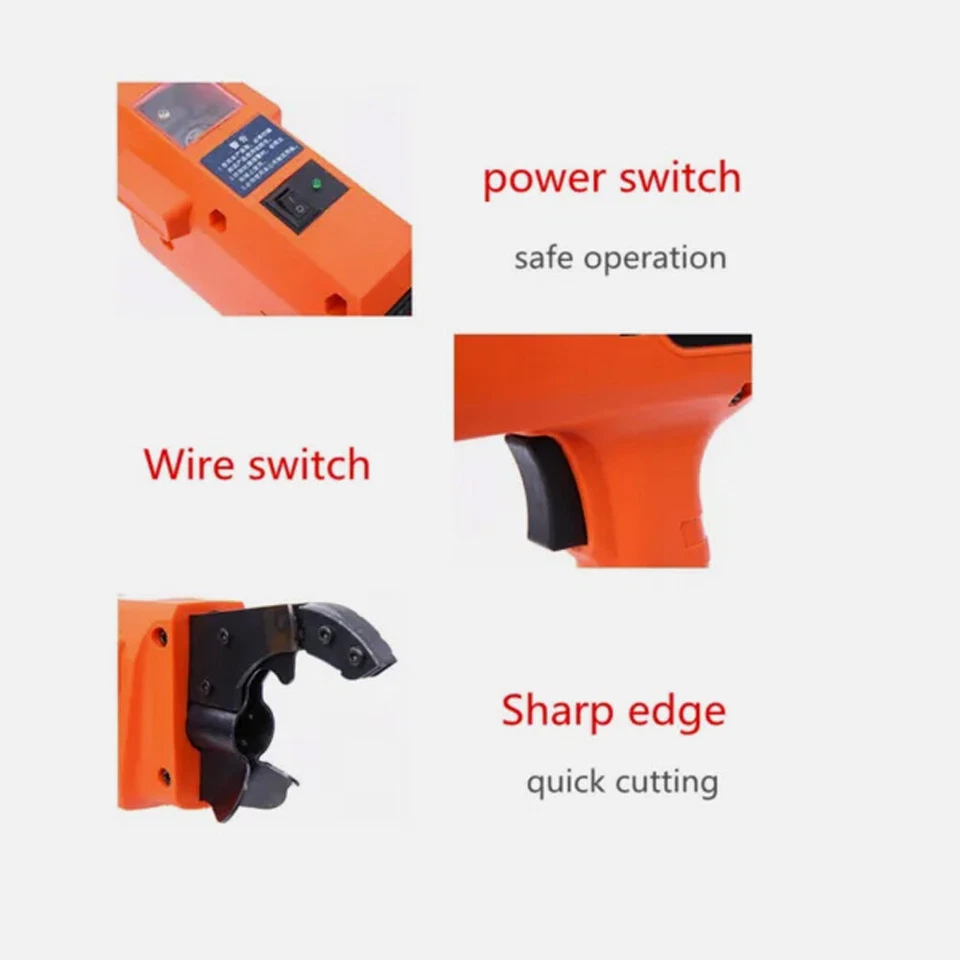 New 6-25mm Rebar Tier Tying Machine Automatic Steel Bar Rod Binding Tool - Image 4 of 4