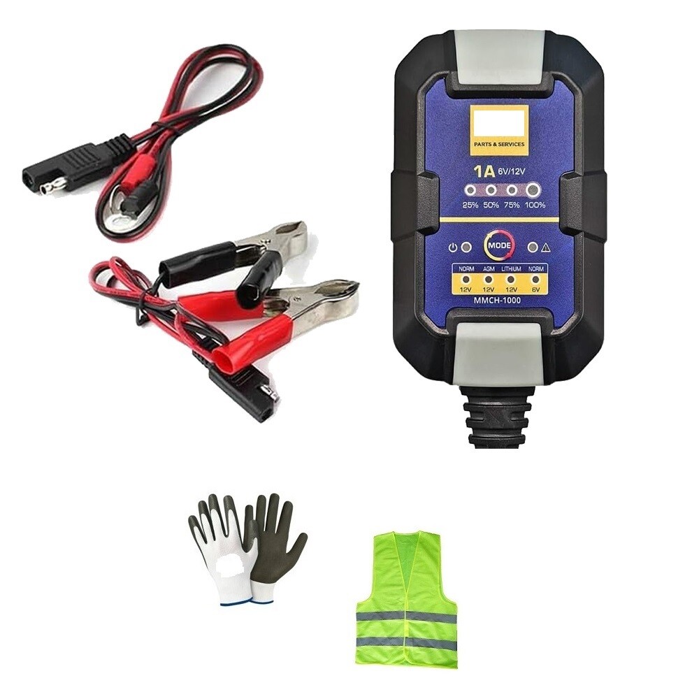 PER HONDA XLR 125 R  CARICABATTERIE 6V/12V PER BATTERIE AL PIOMBO/ACIDO/AGM/GEL