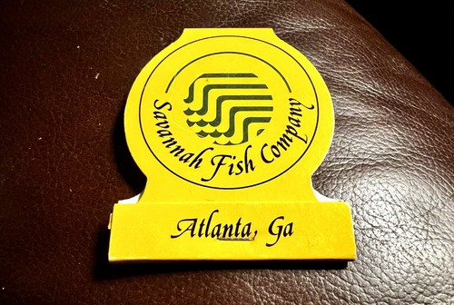 Savannah Fish Company, Atlanta, GA, Full Unstruck Feature Matchbook - Picture 1 of 4