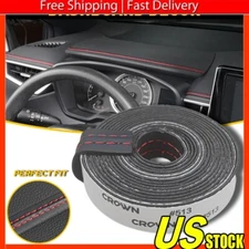 2M PU Leather Car Dashboard Decor Line Strip Sticker Trim Moulding Accessories