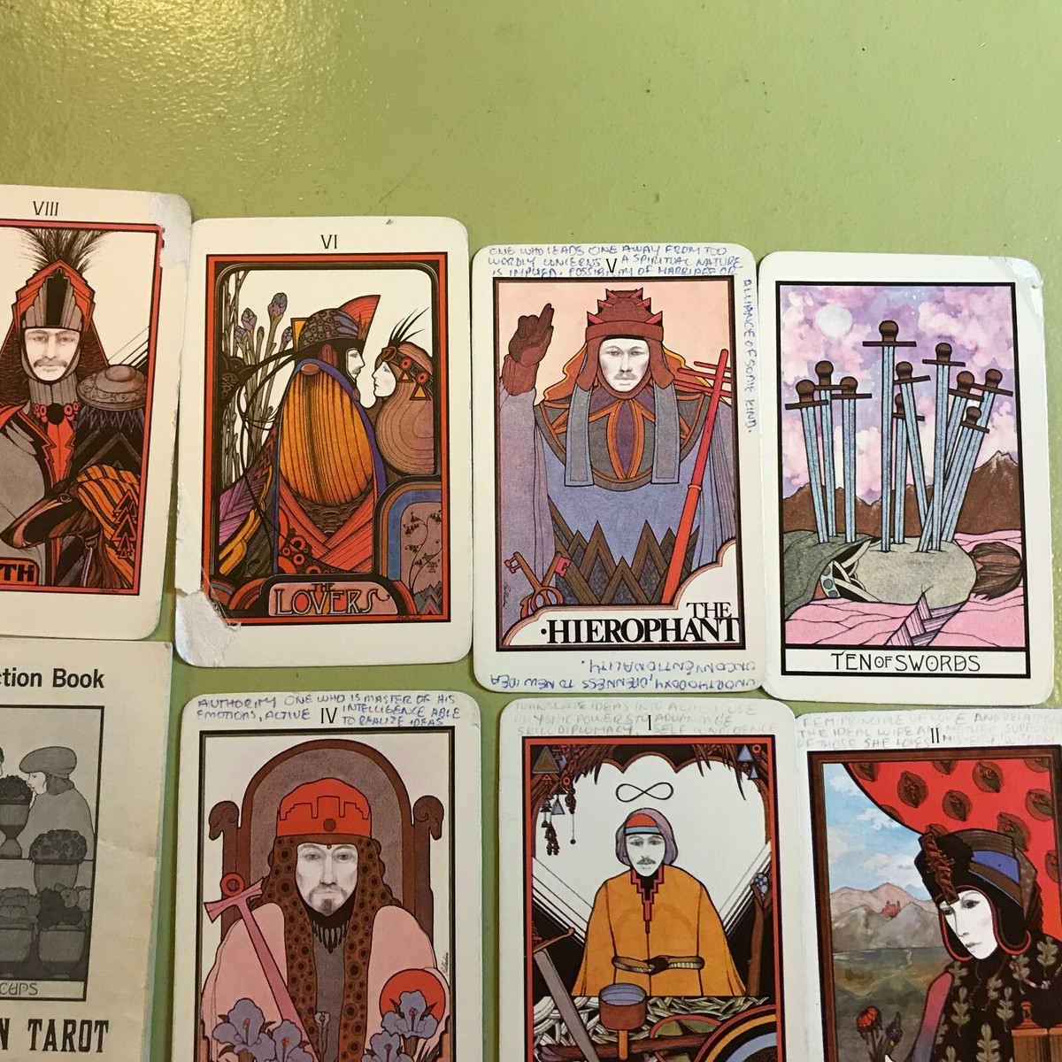 Vintage 1970 Aquarian Tarot Cards Deck Set Box Book Morgan Vintage 1970 Aquarian Tarot Cards Deck Set Box Book Morgan
