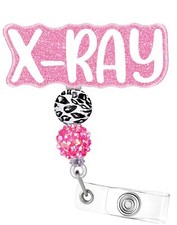 X-RAY Badge Reel Holder Retractable with ID Clip for Nurse Nursing Name Tag C...