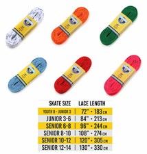 Howies Hockey Tape Premium Skate Laces Waxed (Choose Color and Size)