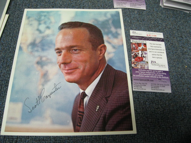 Scott Carpenter Autograph Photo JSA Certified 