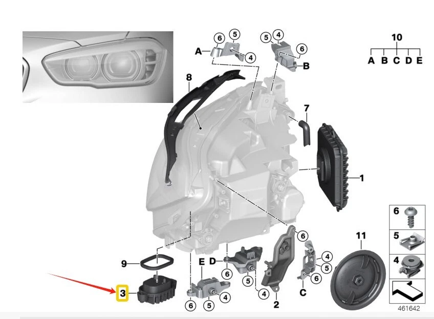 Placas DRL para BMW F20 F21 LCI 118i 120i 125i M135I M140i Faro LED Luz de día Foto 4 de 4