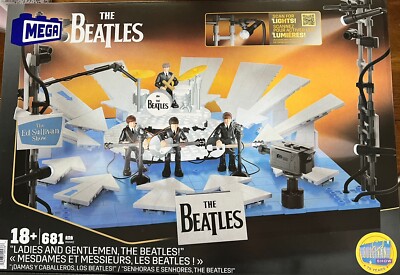 MEGA BLOKS Mattel The Beatles Ed Sullivan Show NIP 681 Pieces New Sealed