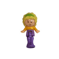 VINTAGE 1990 BLUEBIRD POLLY POCKET HAIR SALON REPLACEMENT BLONDE FIGURE GIRL