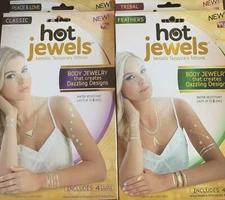 Hot Jewels~Body Jewelry - 4 Types~Temporary Tattoos~As Seen On TV~FSIB~