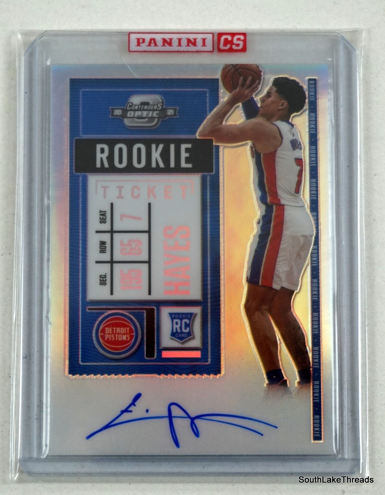 Killian Hayes 2020 Optic Contenders Rookie Ticket Auto Silver Prizm Variation